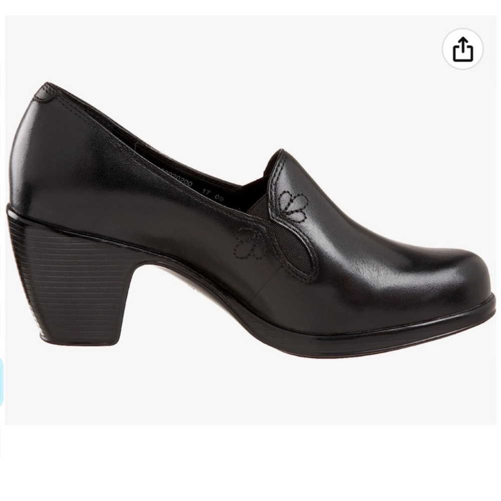 Dansko Beth Black Napa Leather Pump Clogs Size 37 or US 6.5-7